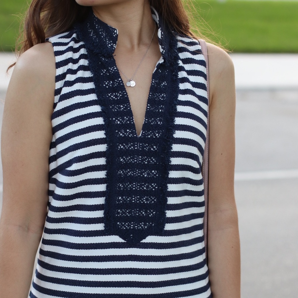 Striped Sail to Sable Dress